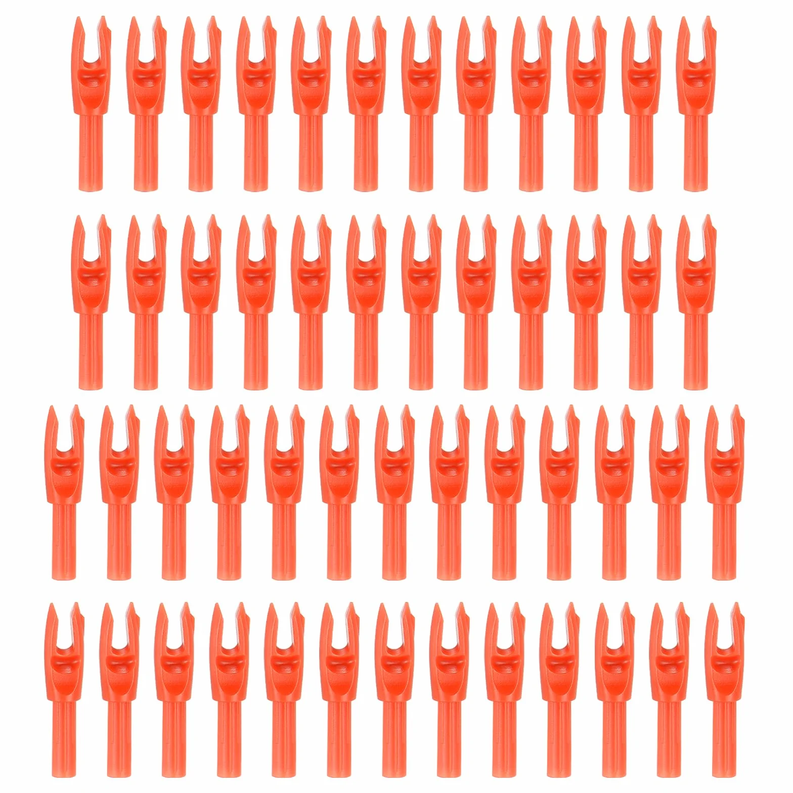PATIKIL Encoches de Flèche d'Archerie 4,2 mm 0,165" 50 Pièces Insert Arrow Nock Replacement Orange