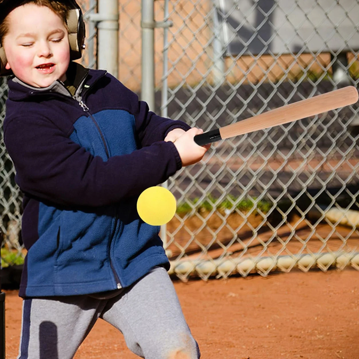VANZACK Batte de Baseball en Bois Massif 54cm pour Enfants Adolescents Adultes Entraînement Compétitions