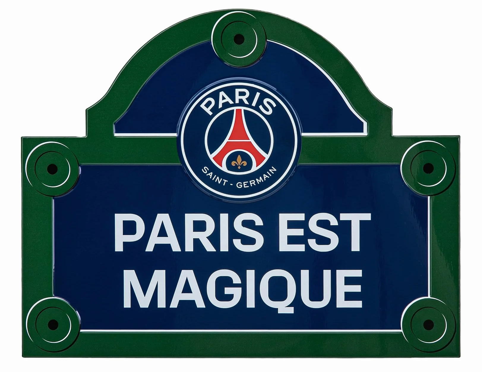 PSG Plaque de Rue Collection Officielle Paris Saint Germain Football Ligue 1 Taille 25 x 20 cm