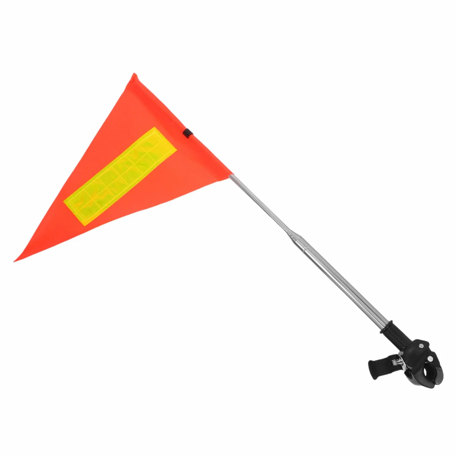 GALPADA Drapeau de Fauteuil Roulant Réfléchissant en PVC Mât Acier Inoxydable Hauteur Ajustable 1,2 m