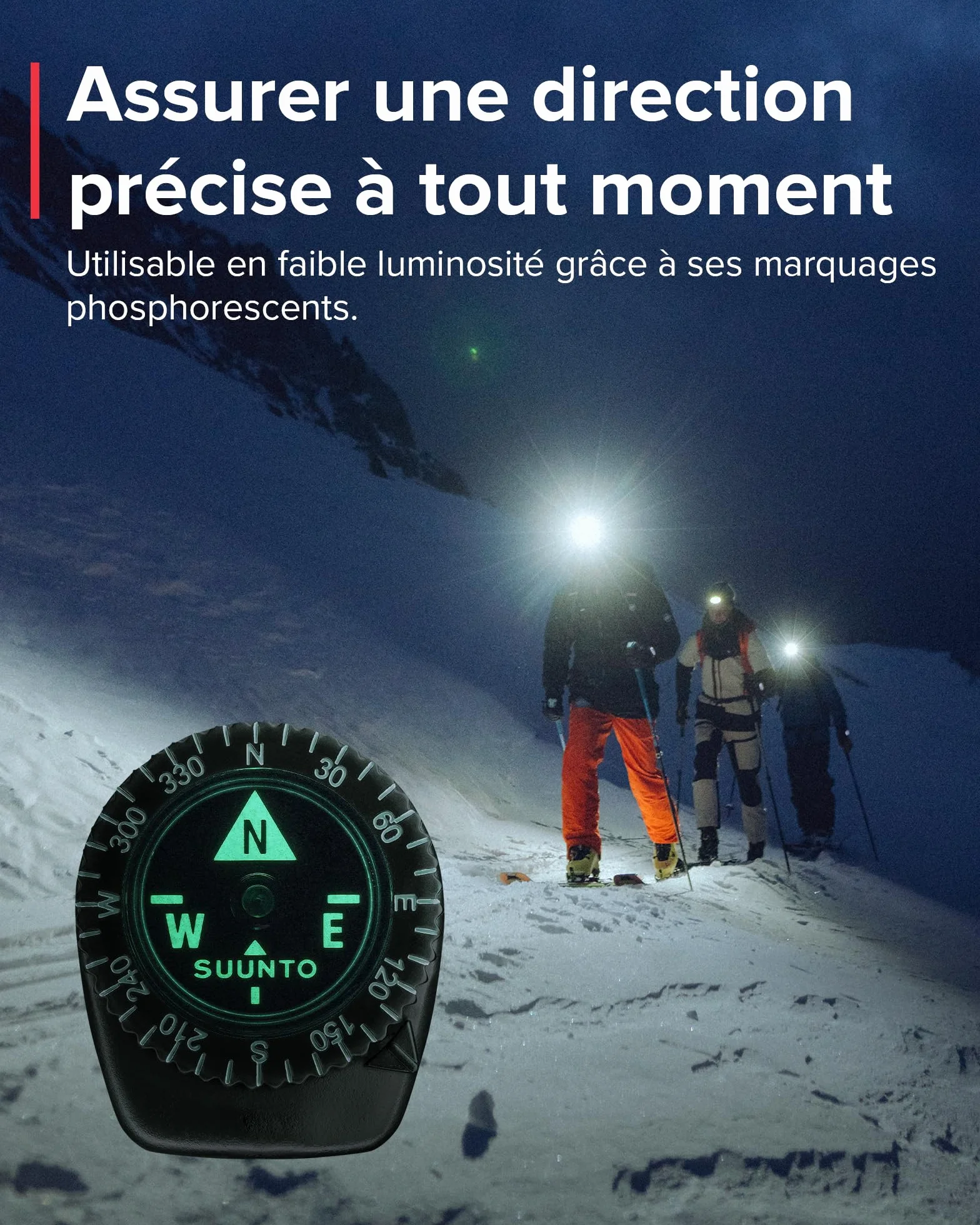 SUUNTO Clipper L/B Micro Boussole de Poche Portable à Suspension Liquide pour Randonnée Camping Hiking