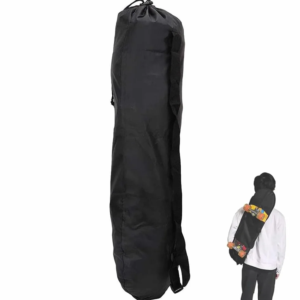 POFET Sac de Transport imperméable pour Longboard Oxford 110 x 35 cm, Skateboard, Planche à roulettes