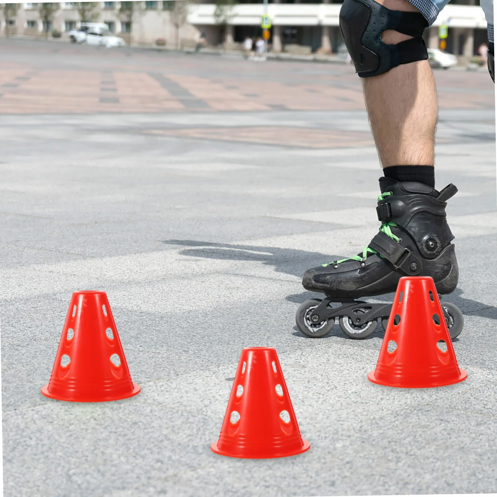 Mini Cônes d'Agilité Plastique Colorés pour Patinage à Roulettes - Lot de 20