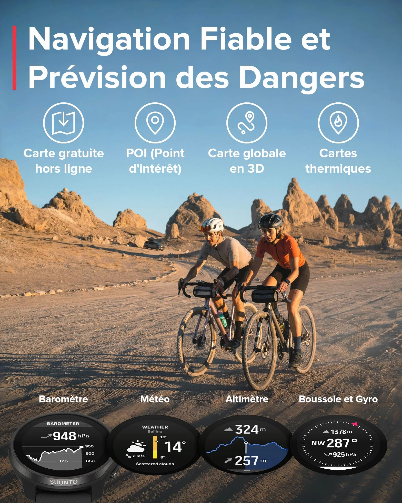 SUUNTO Race S Montre Sport GPS Running, Bi-Band GNSS, Carte Hors Ligne, Écran Tactile AMOLED, Smartwatch Cardiofréquencemètre, 13 Jours d'Autonomie