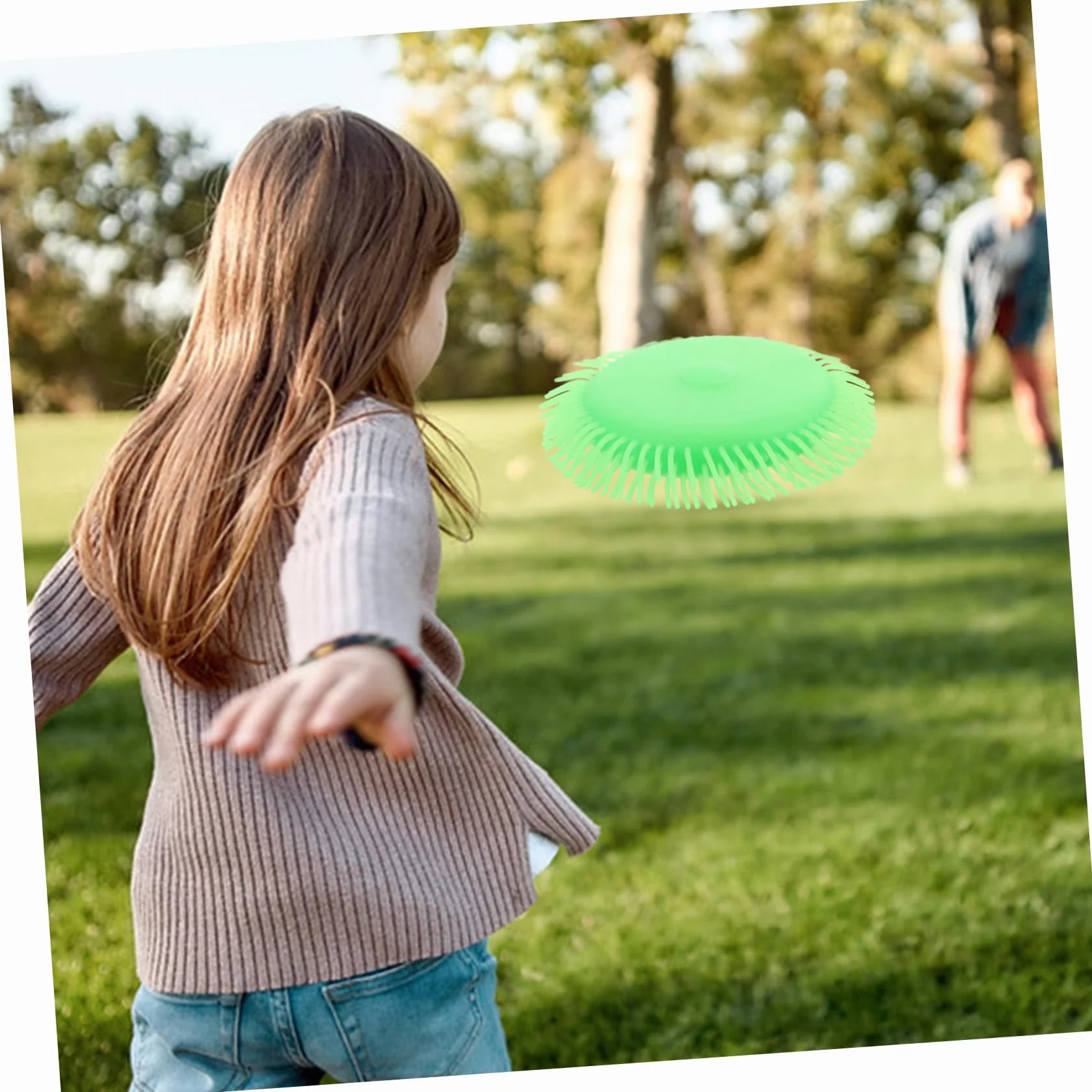 Lot de Disques Volants Aquatiques pour Jeux Eau Plage Piscine Vert 2 Pièces