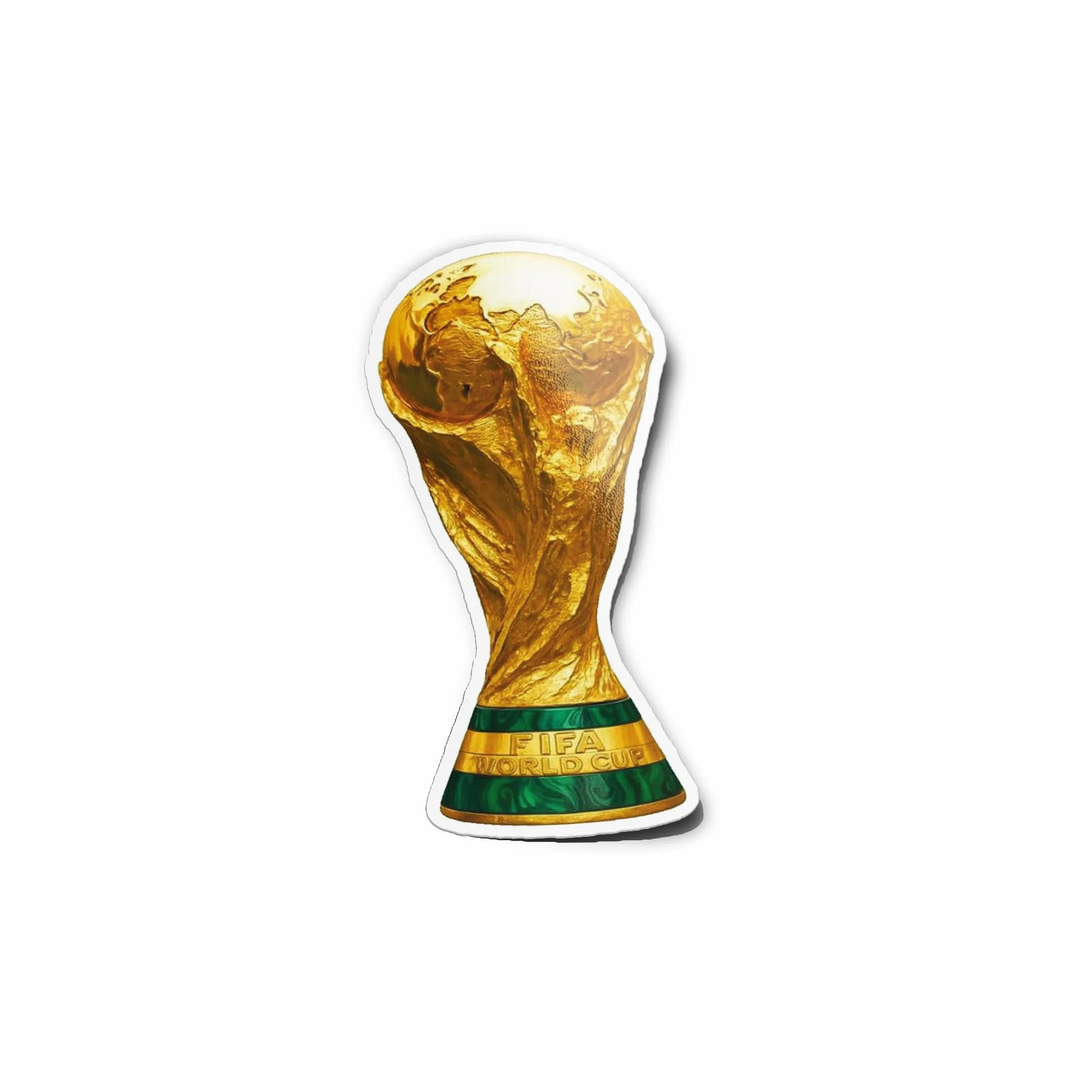 PACK AUTOCOLLANTS STICKERS Trophée Victoire Football Or Coupe du Monde vinyle Résistant Eau Uv Découpe Forme Déco Sport Fan Foot Mondial 9cm