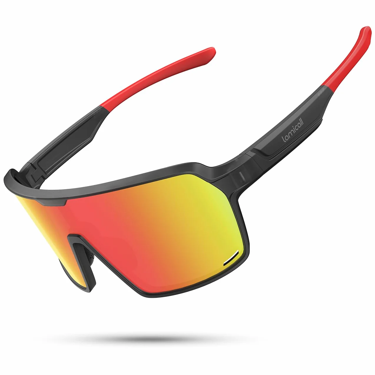 Lamicall Lunettes de Soleil Polarisées Cyclisme UV400 TR90-Monture Ultra-Légère