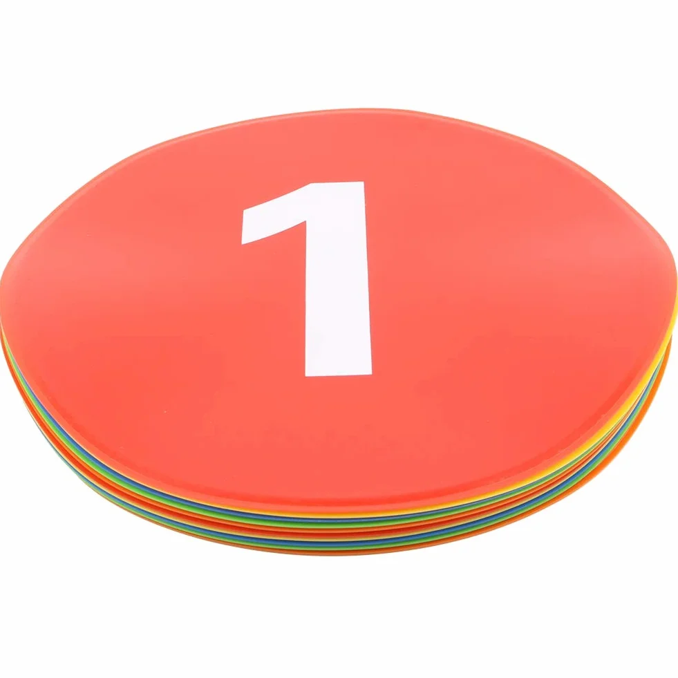 Disques Marqueurs Ronds, 10PCS Disque D'entraînement De Football, Disques Plats antidérapants