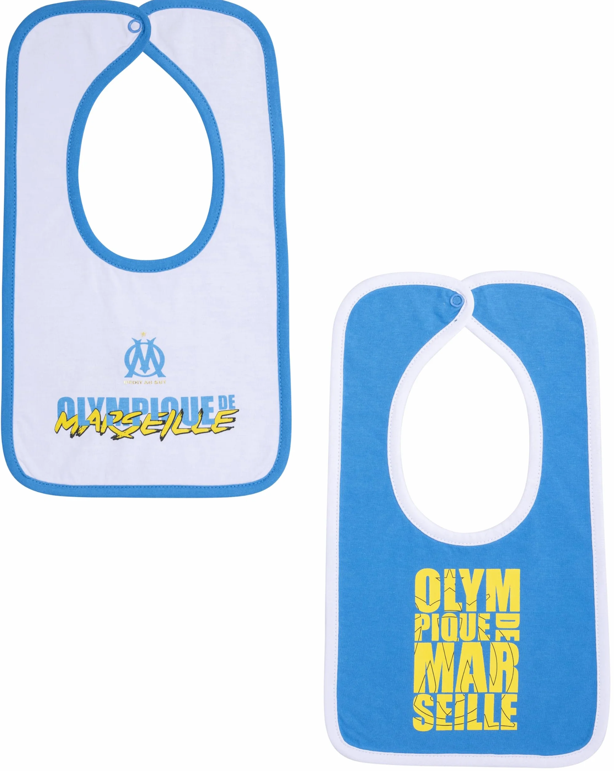 Bavoir bébé garçon OLYMPIQUE DE MARSEILLE OM - Collection officielle