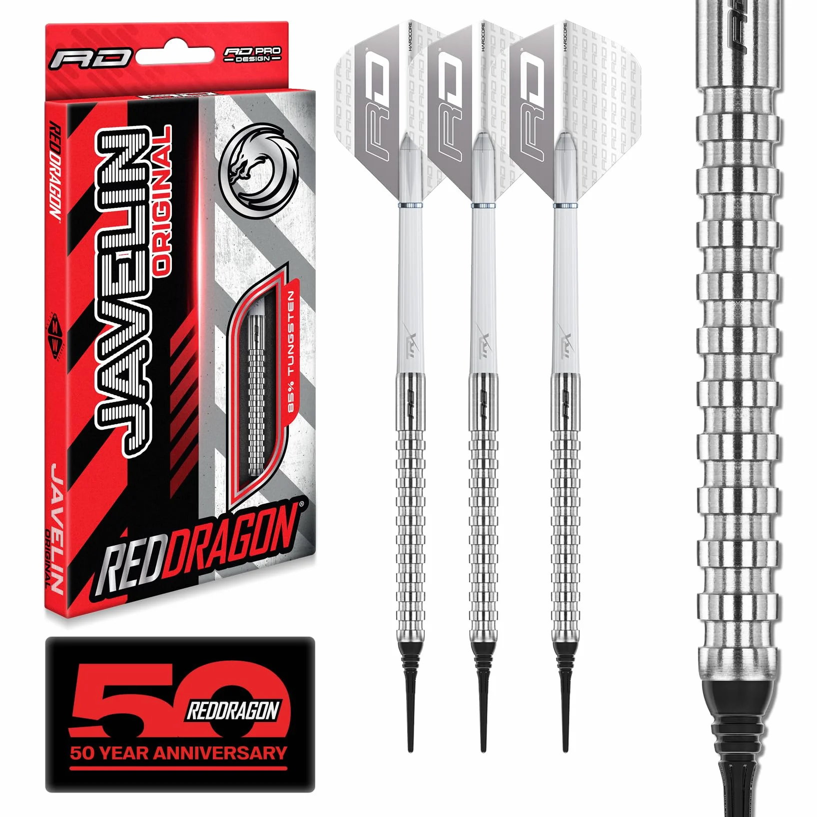 RED DRAGON Javelin Original 18 g Fléchettes Tungstène Pointe Souple