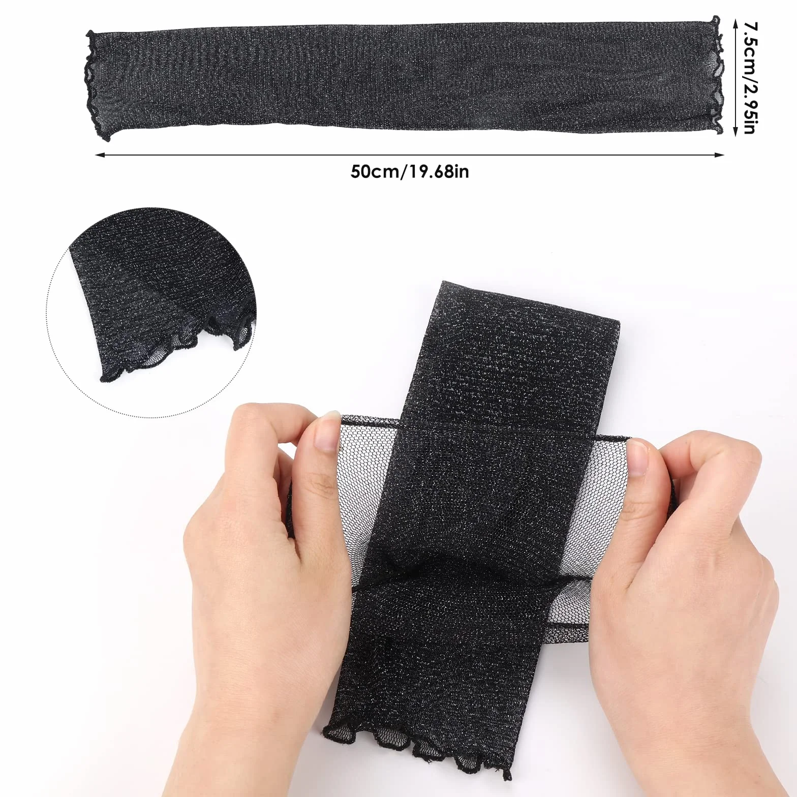 Manchettes de Protection Solaire en Dentelle Respirante Sibba pour Volley-Ball Basket-Ball Baseball Tatouage