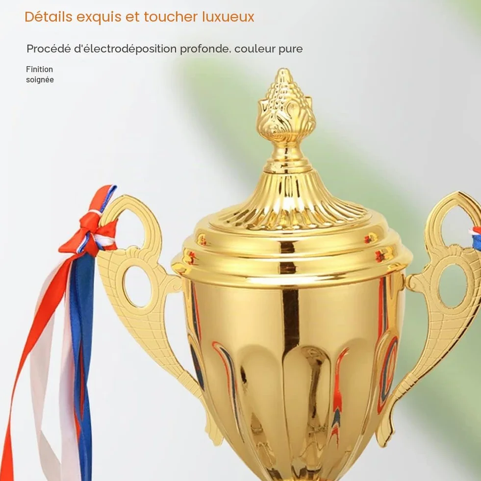 Coupe Trophée d'or Hauteur 29cm Trophée Football Sport Personnalisé pour Événements Célébrations d'entreprise