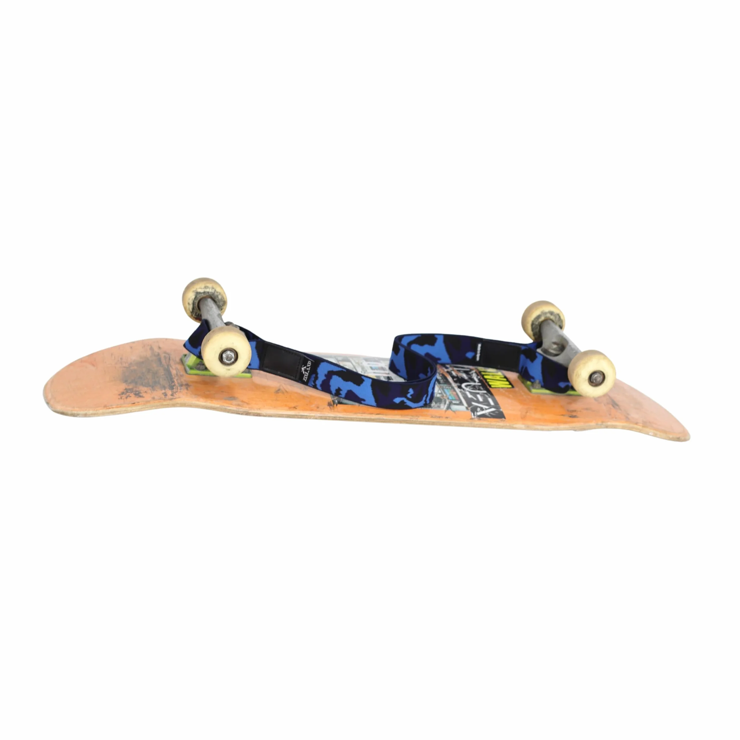 Sangle de transport pour skateboard, élastique, bleu