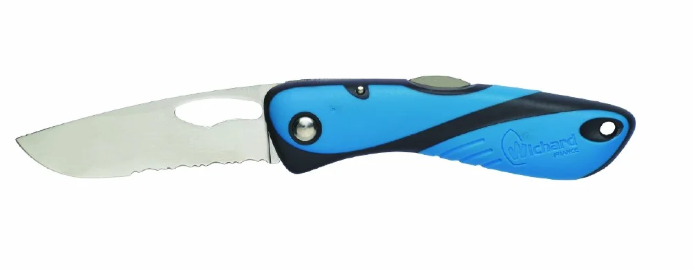 WICHARD Couteau Offshore lame crantée BLEU/NOIR