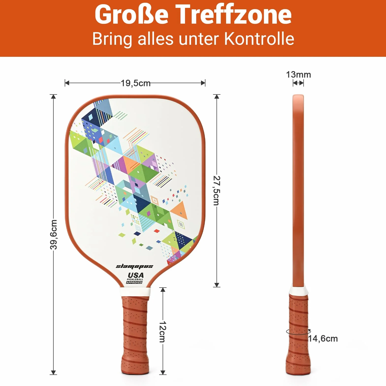 Lot de 4 raquettes de pickleball en graphite fibre de verre avec 2 balles intérieures et 2 balles extérieures sac de transport