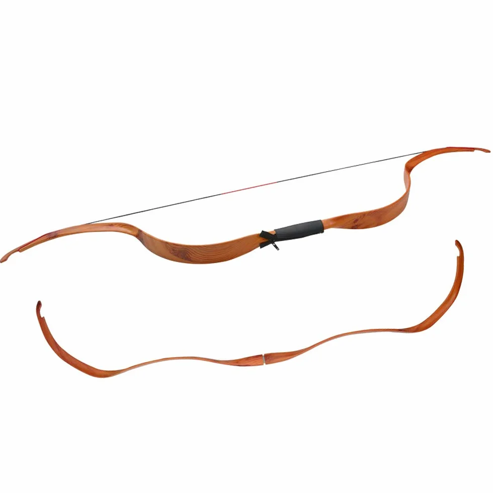 Takedown Arc Classique 20lbs Arc Long Traditionnel en Bois Chasse Adulte Débutant Tir Cible