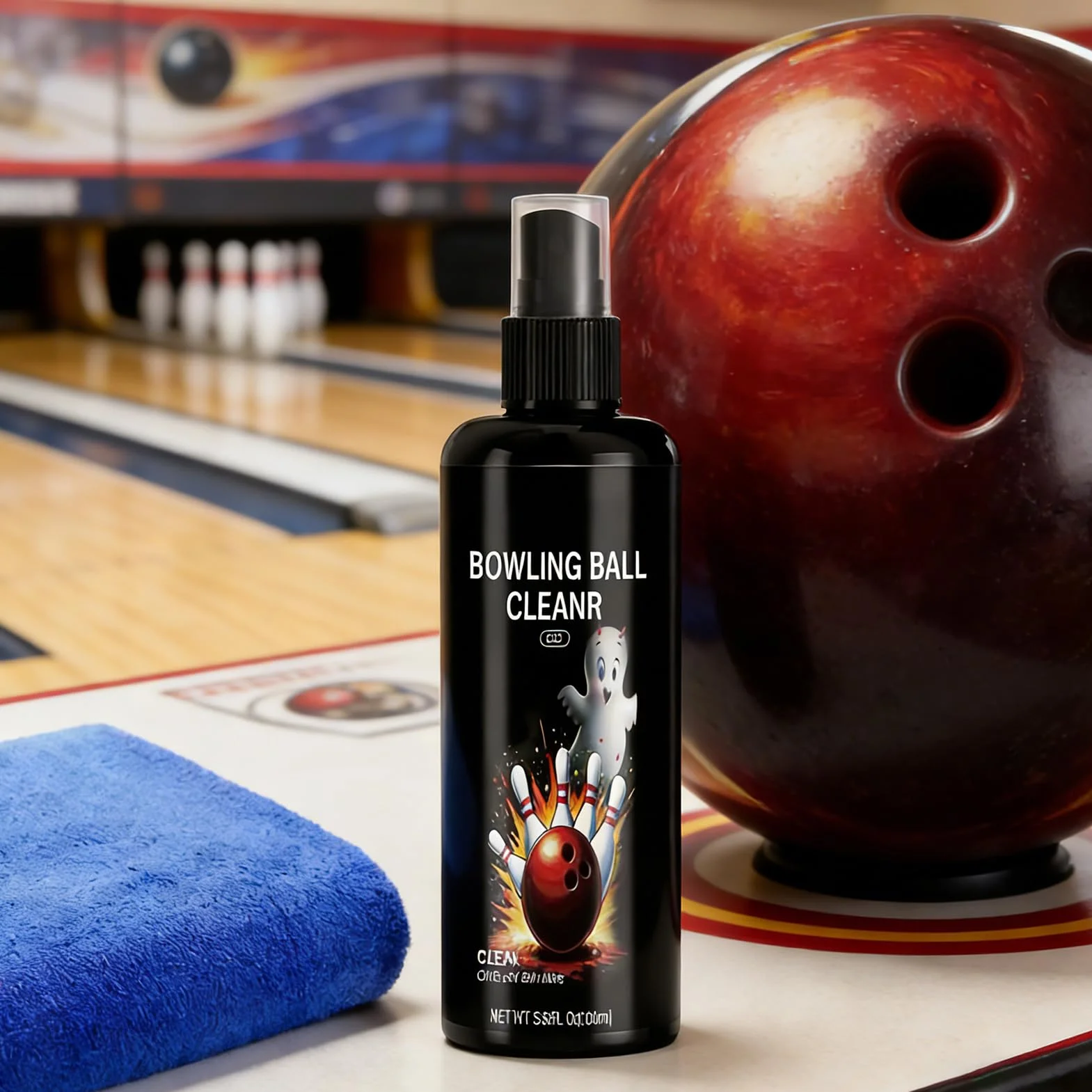 Nettoyant pour Boule de Bowling 100ml - Spray d'Entretien Portable - Élimination des Traces d'Huile