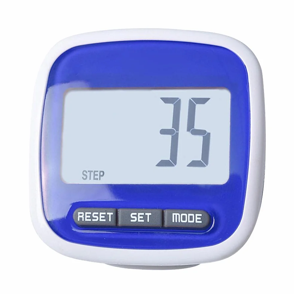 Podomètre de Marche Compteur de Pas Capteur 3D Distance Calorique Réglage du Poids Course à Pied Fitness Randonnée