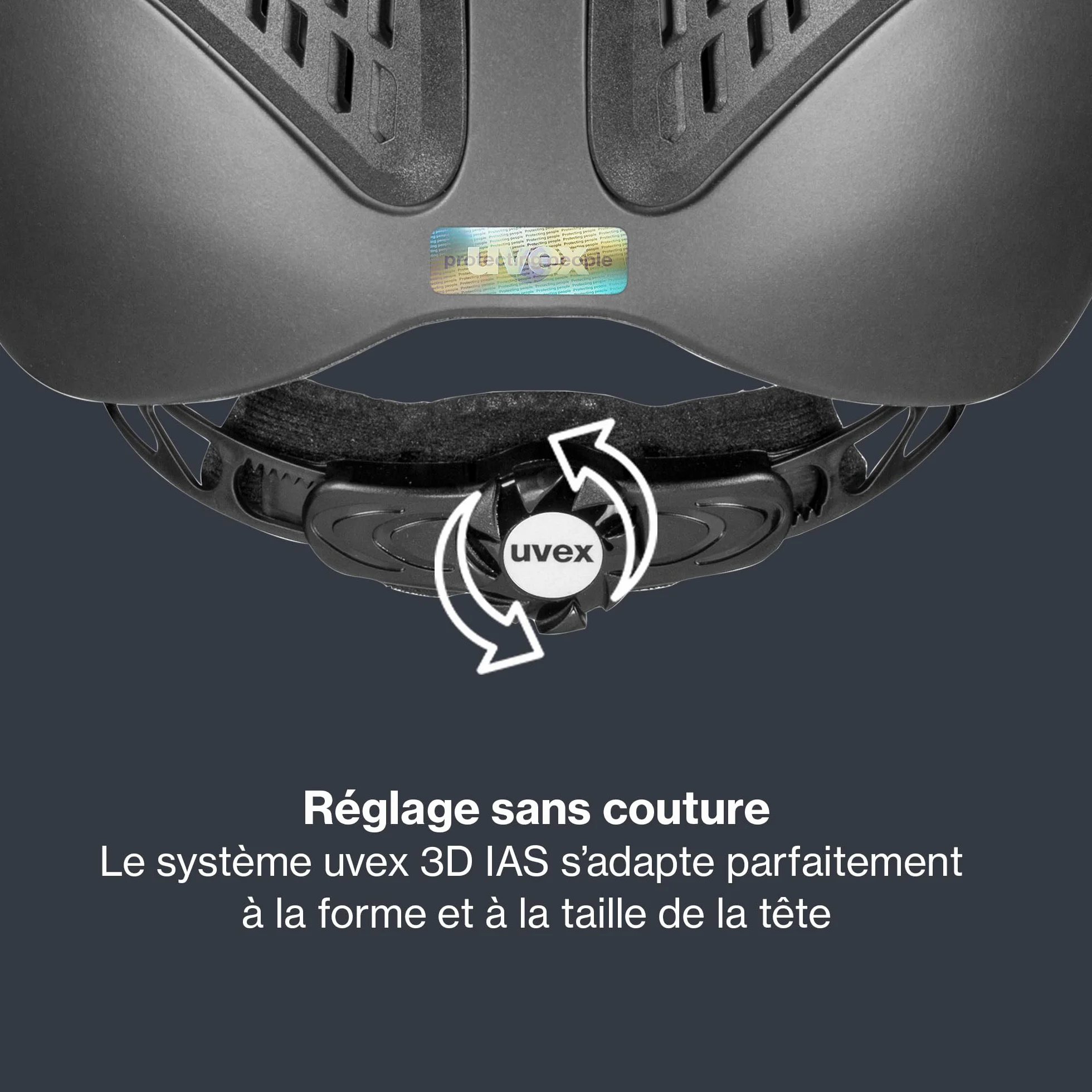 uvex exxential III Casque d'équitation léger Ajustement Individuel