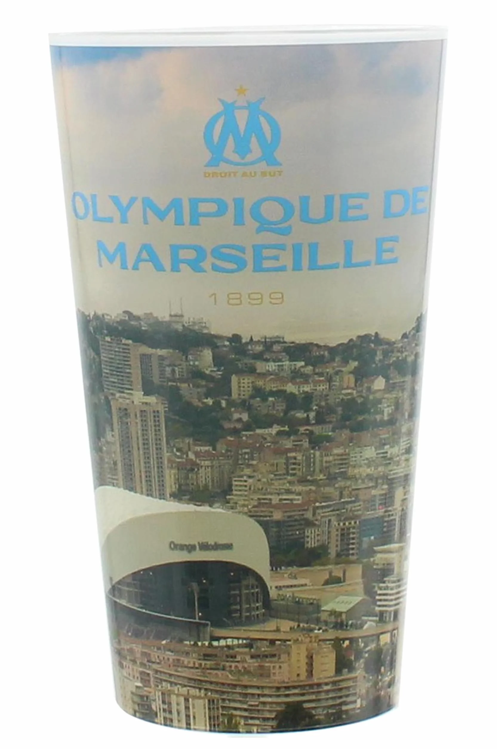 OLYMPIQUE DE MARSEILLE Verre gobelet éco cup 600 ml OM Collection officielle Fabriqué en France