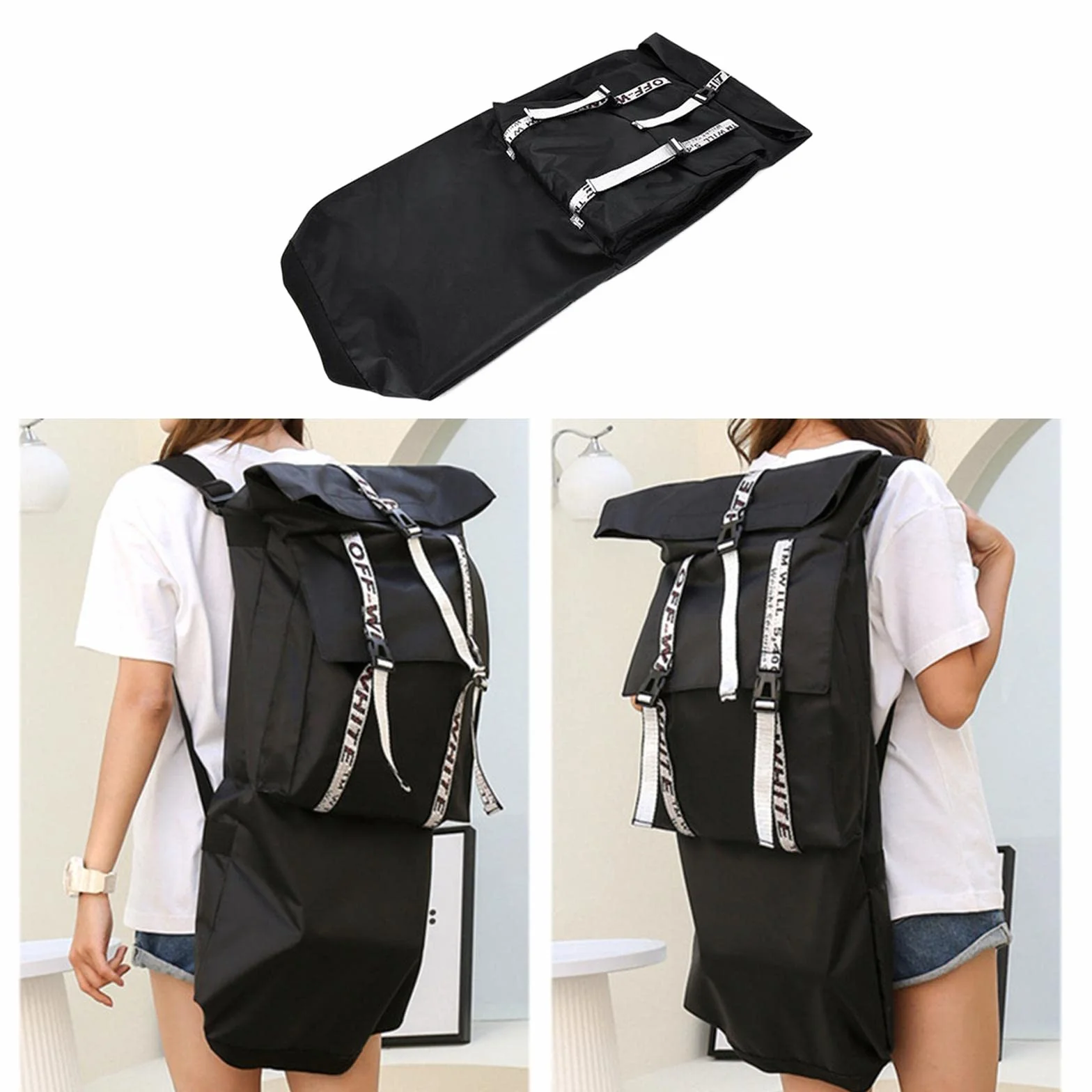 Harayaa Sac de Skateboard Portable avec Bretelles Réglables pour Cruiser