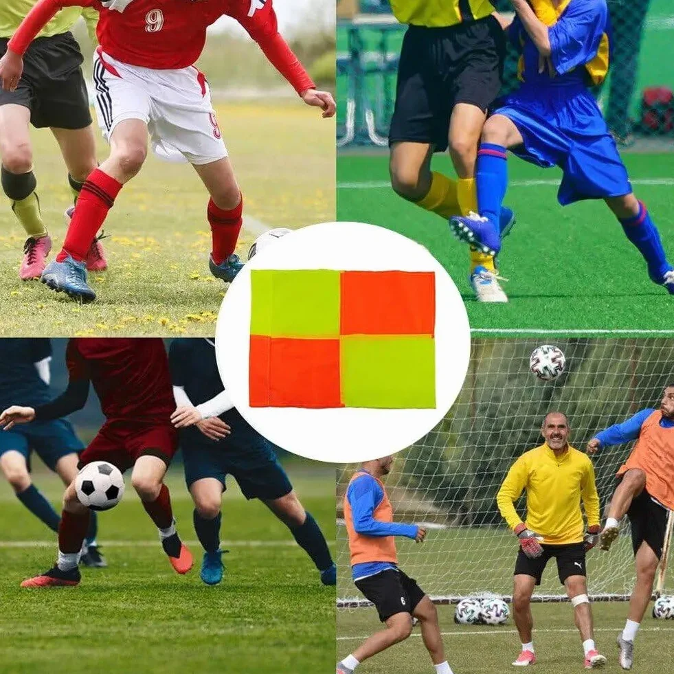 Drapeaux de coin de terrain de football - 4 pièces drapeau de juge de touche pour match