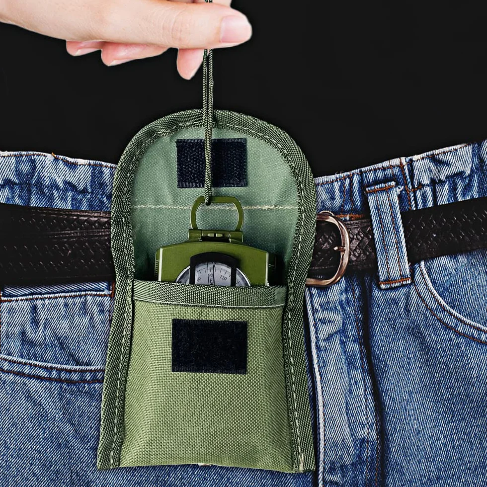Boussole Multifonctionnelle Militaire Imperméable avec Sac de Transport pour Randonnée Camping