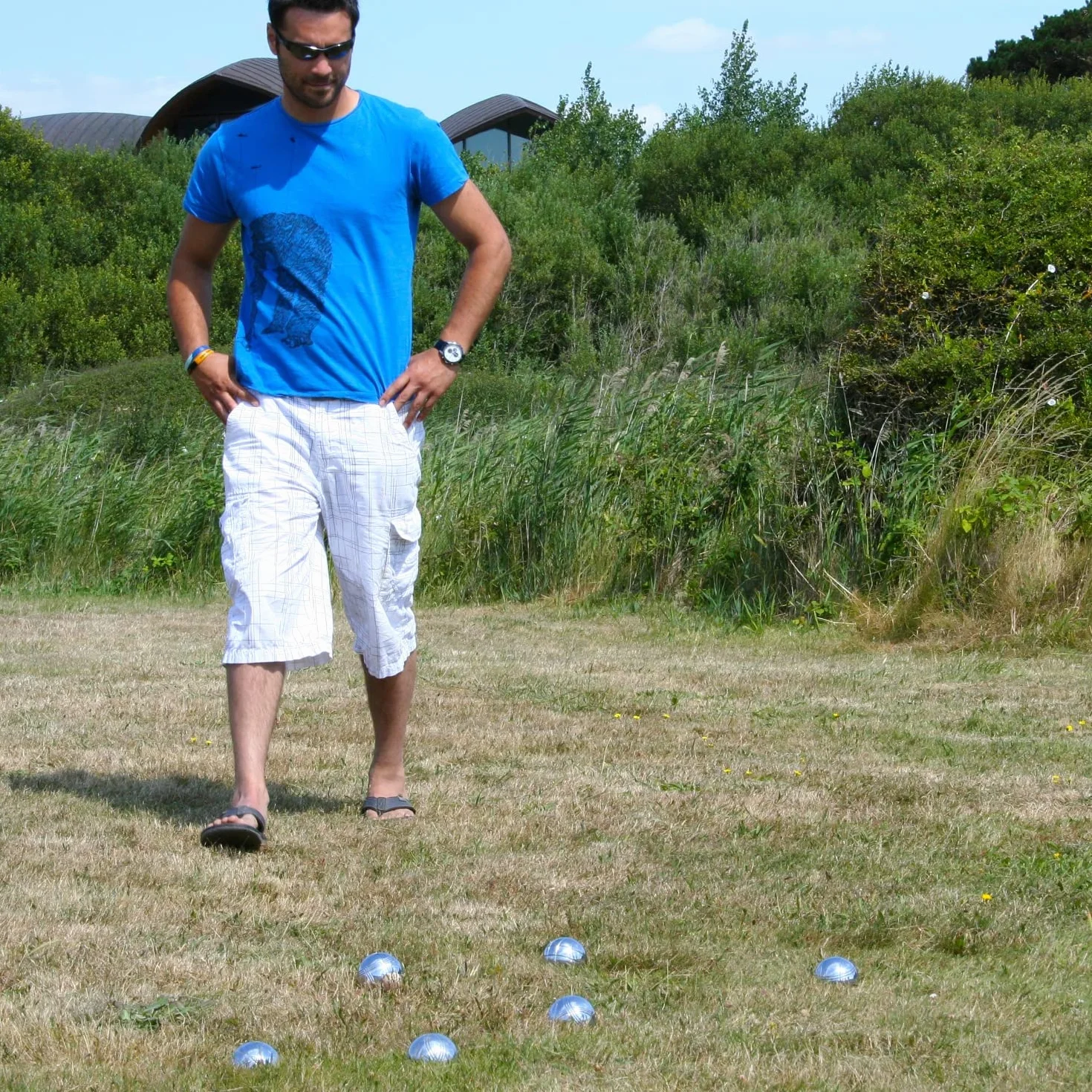 Big Game Hunters Set de 8 Boules de Pétanque Antirouille Sacoche Toile Taille Officielle Polies Gravées