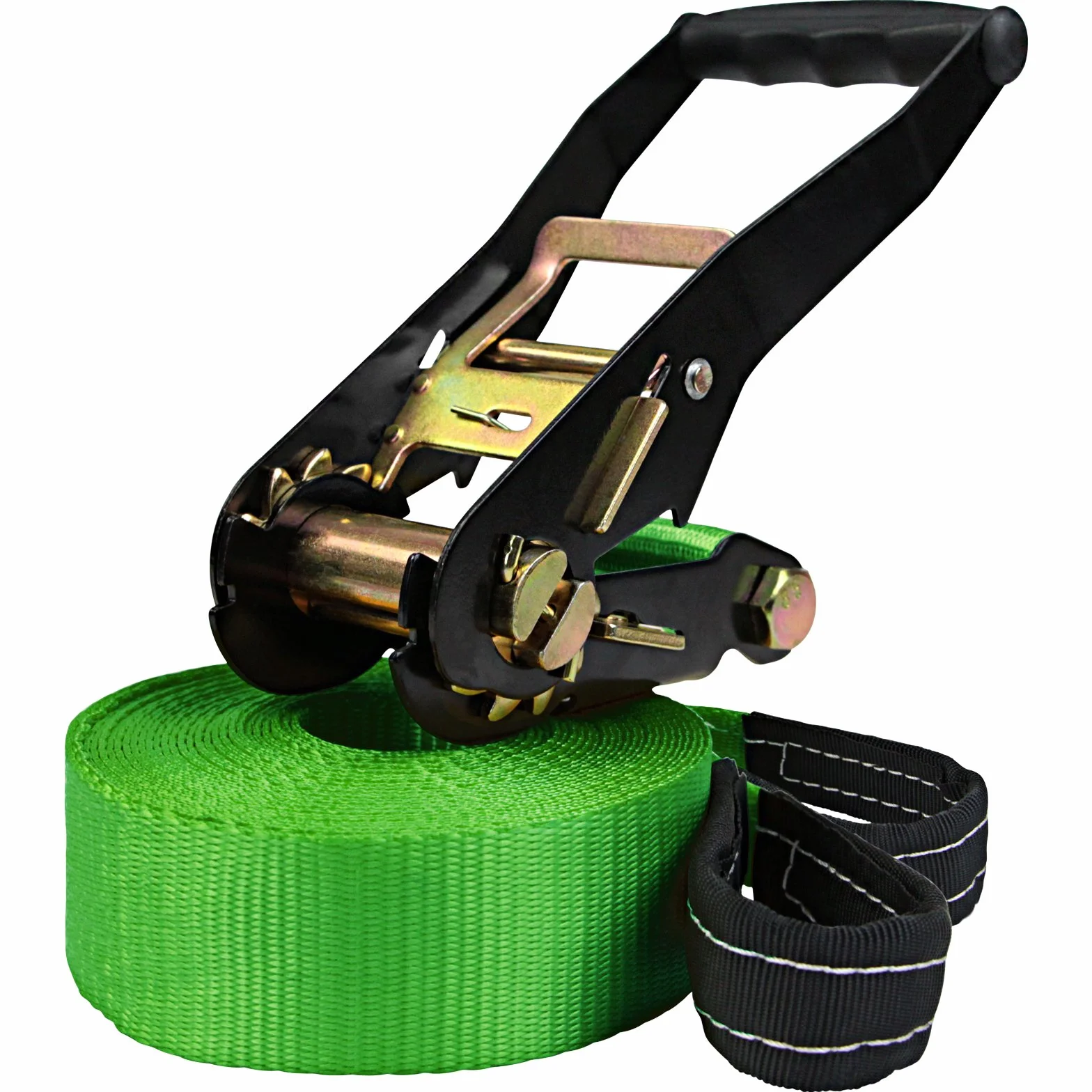 ALPIDEX Slackline 15 m Charge maximale 2 tonnes Sac de Transport Vert