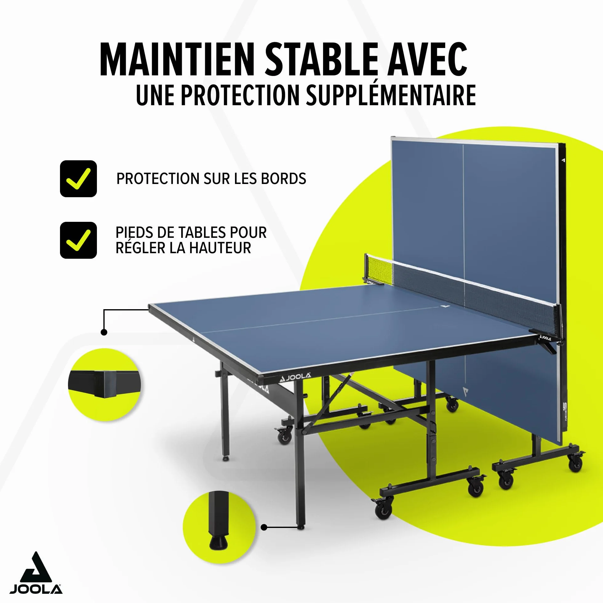 JOOLA Table de Tennis de Table Inside, Table de Ping-Pong d'Intérieur 274 x 152,5 x 76 cm