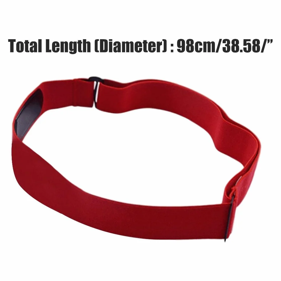 Sangle Pectorale Universelle Réglable Rouge pour Moniteur de Fréquence Cardiaque