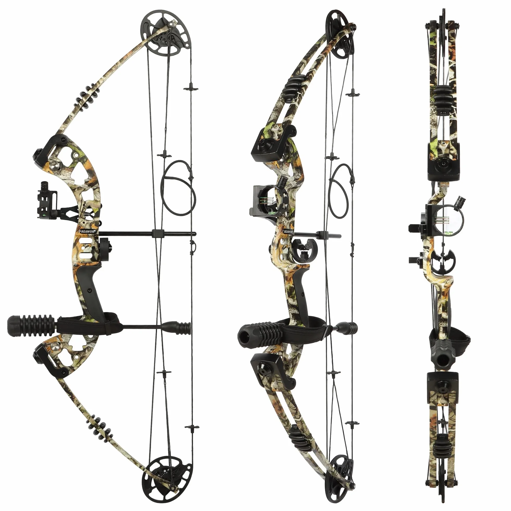 Kit Arc à Poulies Compound Réglable 30-40 Livres 310 FPS Chasse Adultes