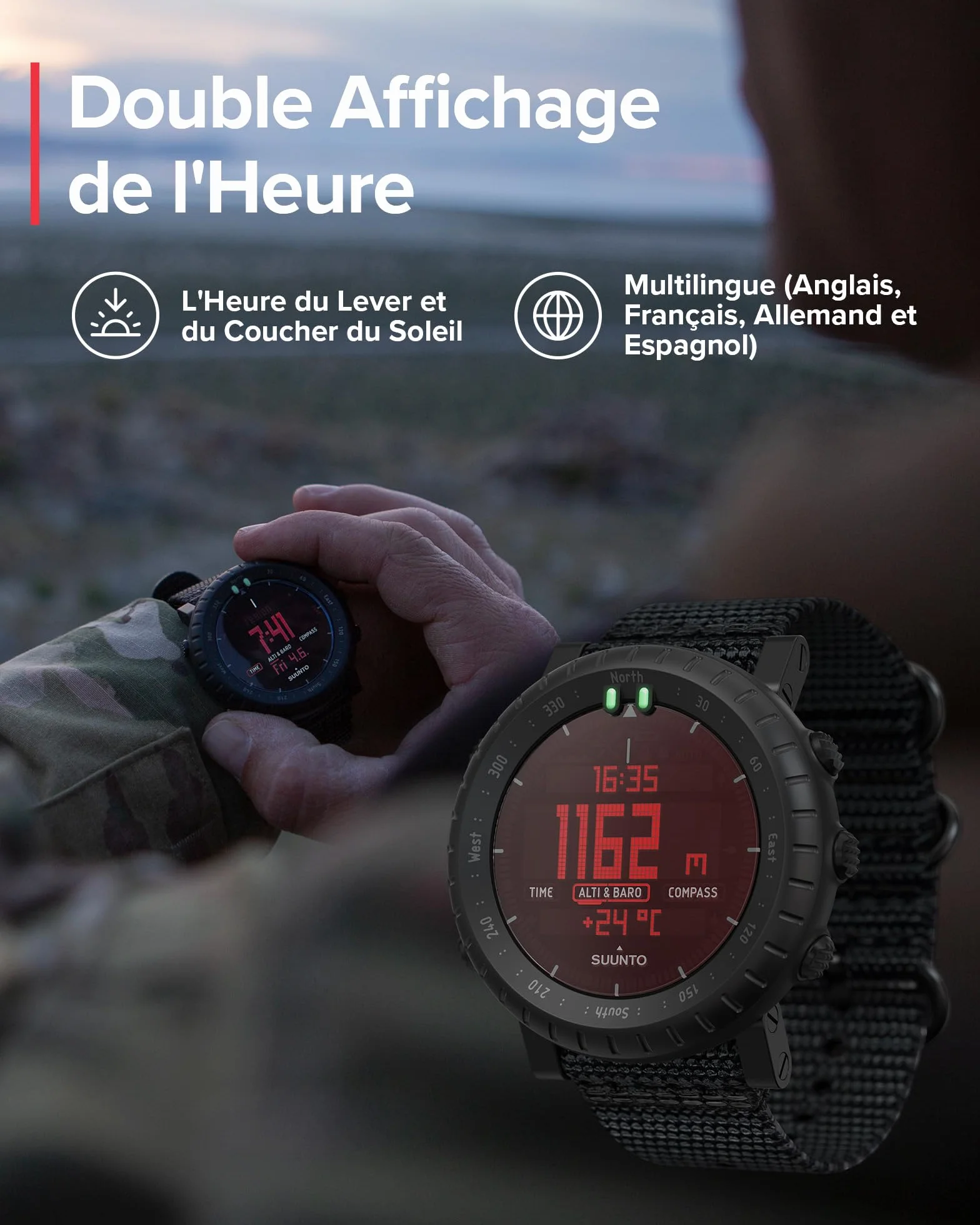 Suunto Core Alpha Stealth Montre Outdoor altimètre baromètre GPS