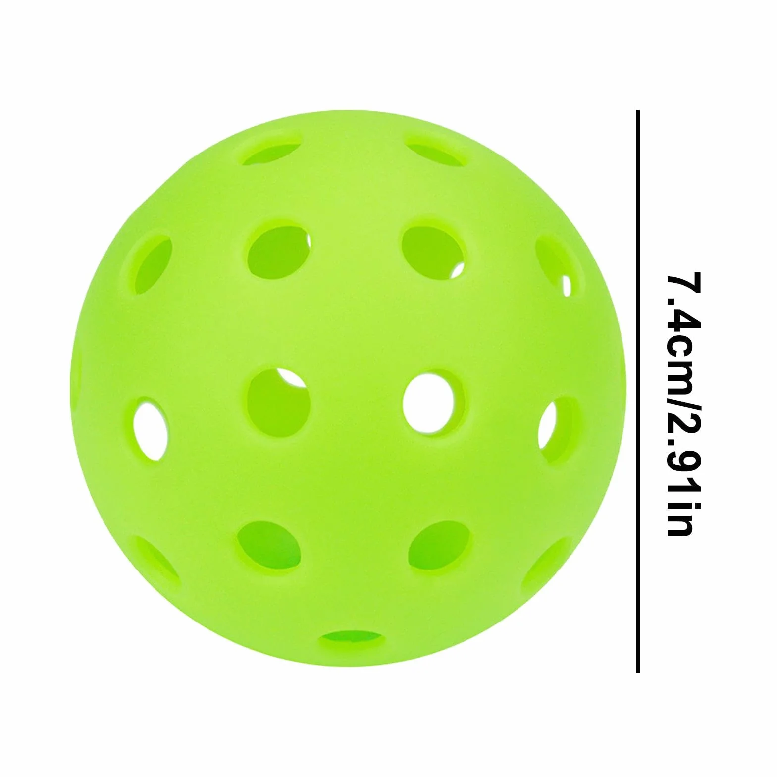 Balles de pickleball en plein air 40 trous TPE pour entraînement