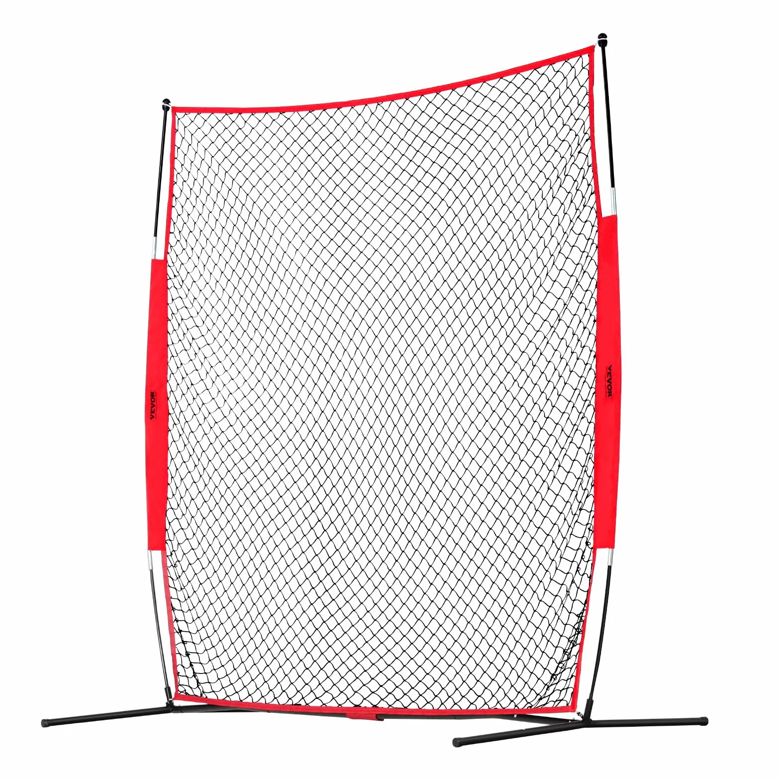 VEVOR Filet d'Entraînement Baseball Softball 238x212 cm, Filet de Protection Portable avec Sac de Transport, Équipement pour Receveur Crosse Football Hockey Jardin