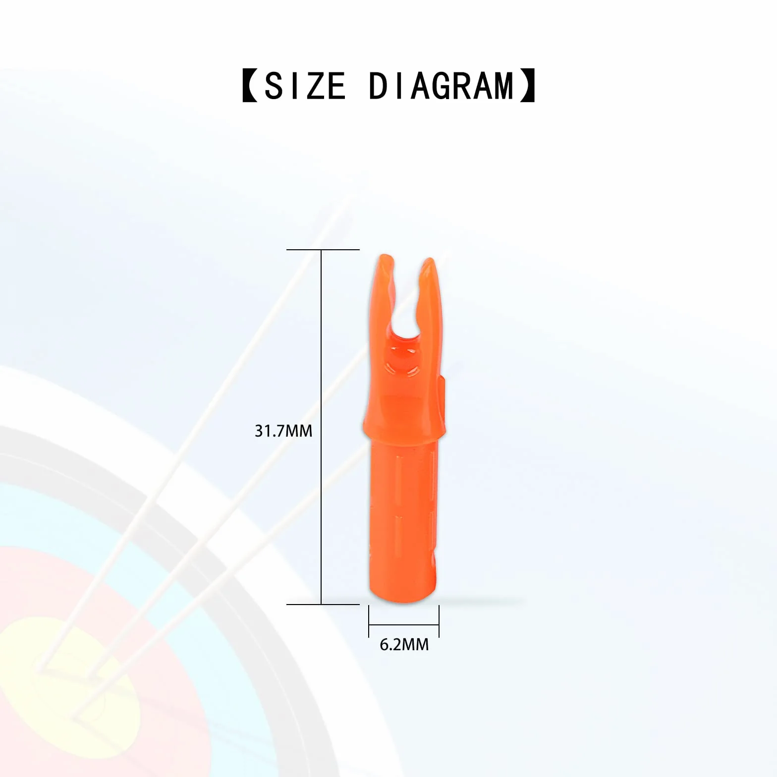Lot de 30 cames de flèches de tir à l'arc 6,20 mm diamètre intérieur - Flèches en carbone - Accessoires de chasse