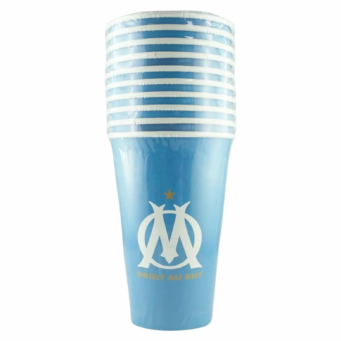 OLYMPIQUE DE MARSEILLE Verre Gobelet Jetable 47,5cl OM