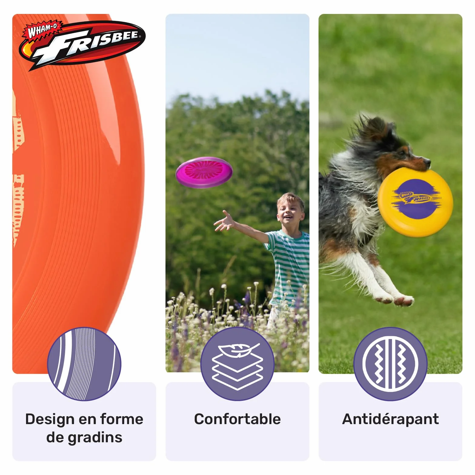 Wham-O Frisbee Cool Flyer Disque Volant 25.27cm Jouet Léger Enfants 5 Ans+ 130g