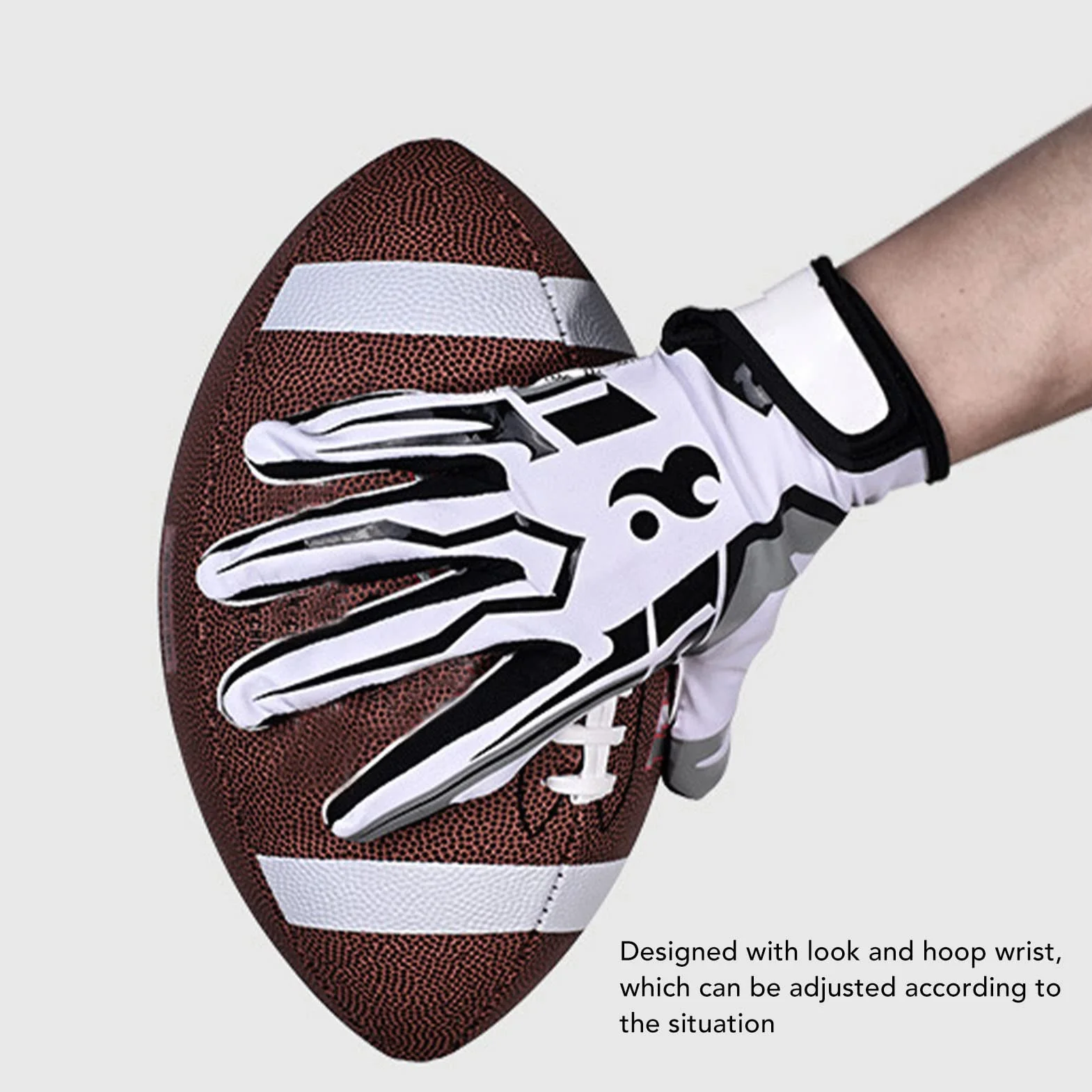 Gants De Football Antidérapants pour Hommes Jeunes Accessoires De Football
