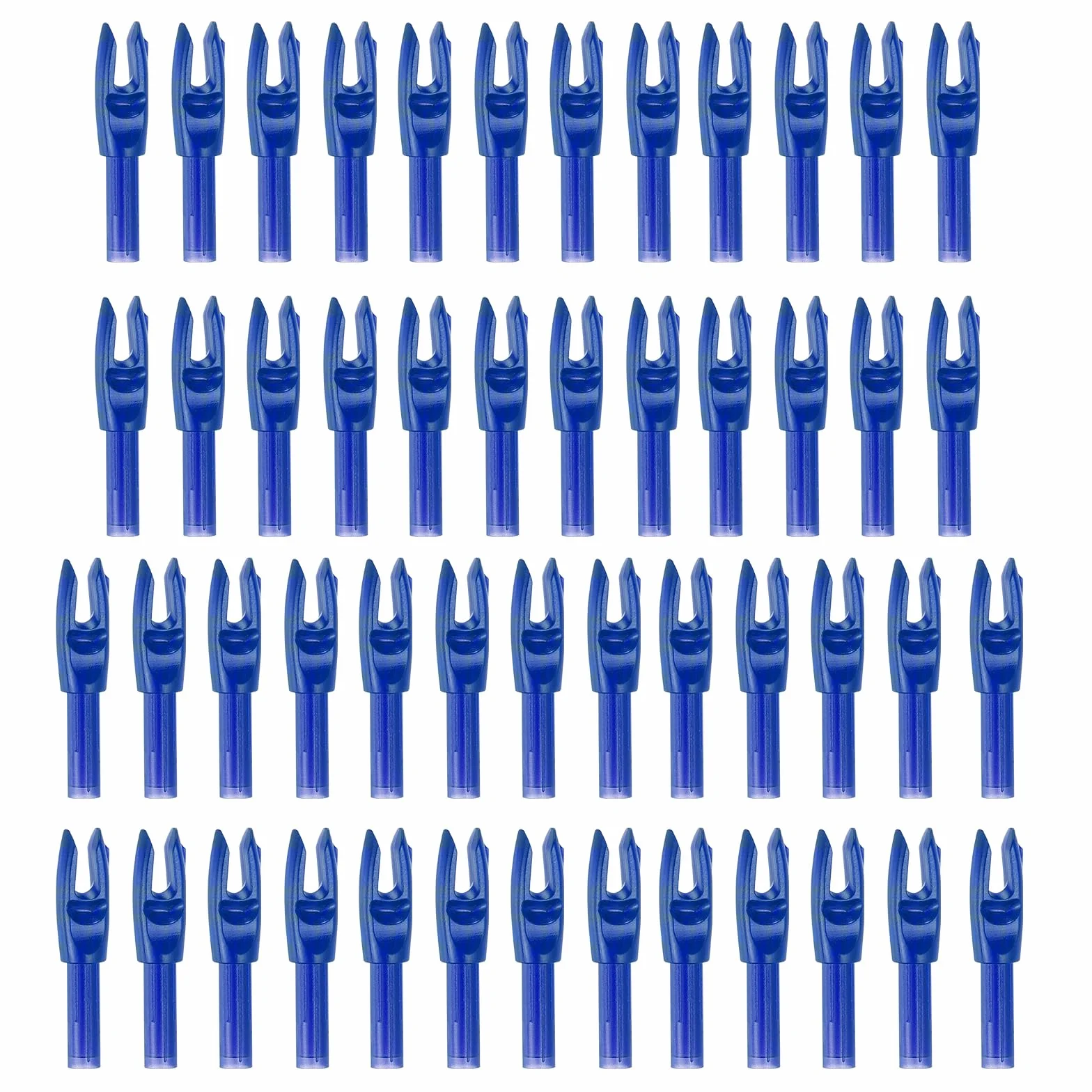 PATIKIL Encoches de Flèche d'Archerie 4,2 mm 50 Pièces Insert Clear Arrow Nock Replacement Bleu