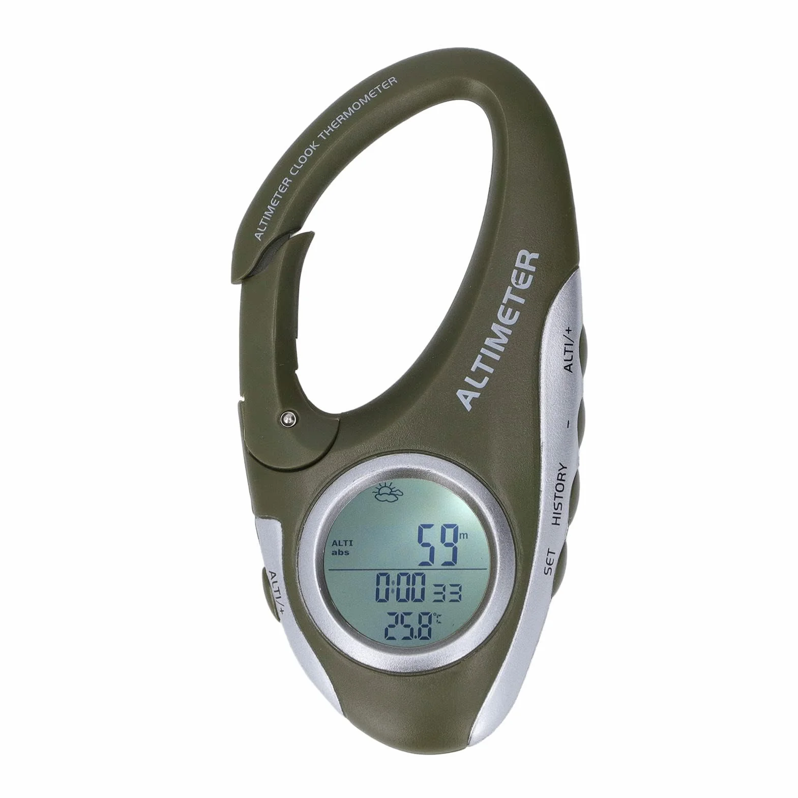Altimètre Numérique Portable avec Boussole et Rétroéclairage