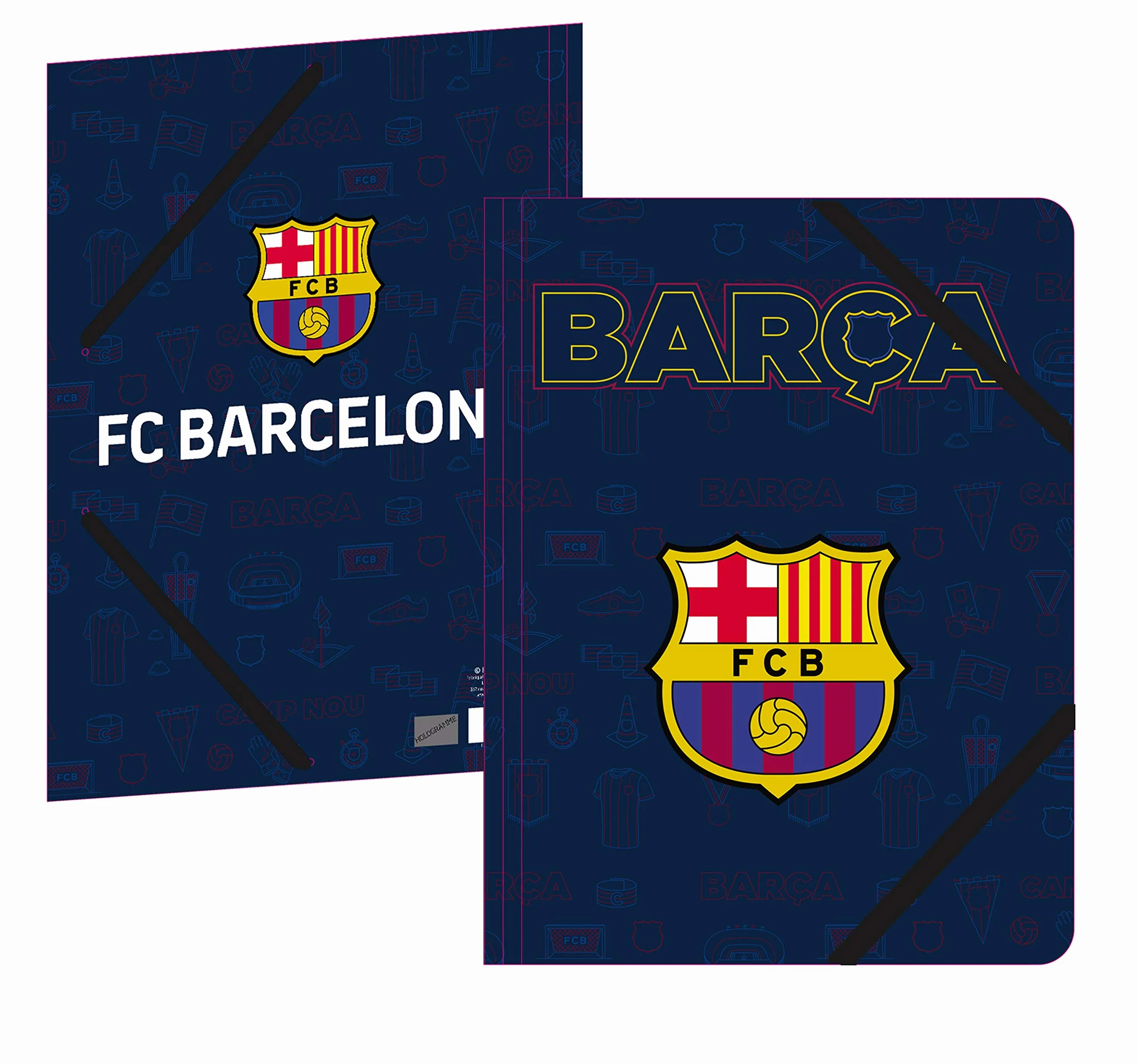 Chemise cartonnée BARCA Collection officielle FC BARCELONE