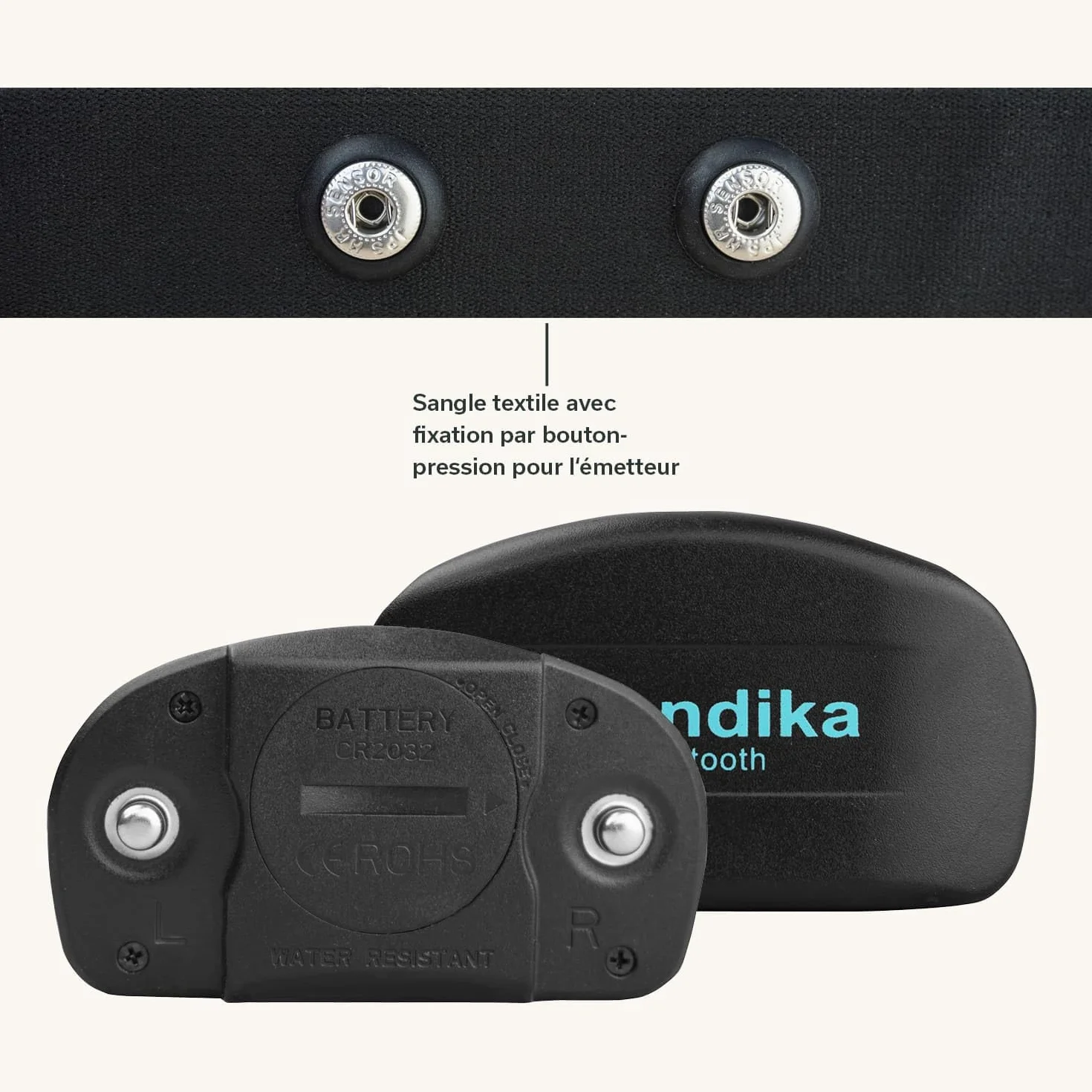 Skandika Sangle Cardiofréquencemètre Bluetooth Pulsomètre pour Sport Fitness