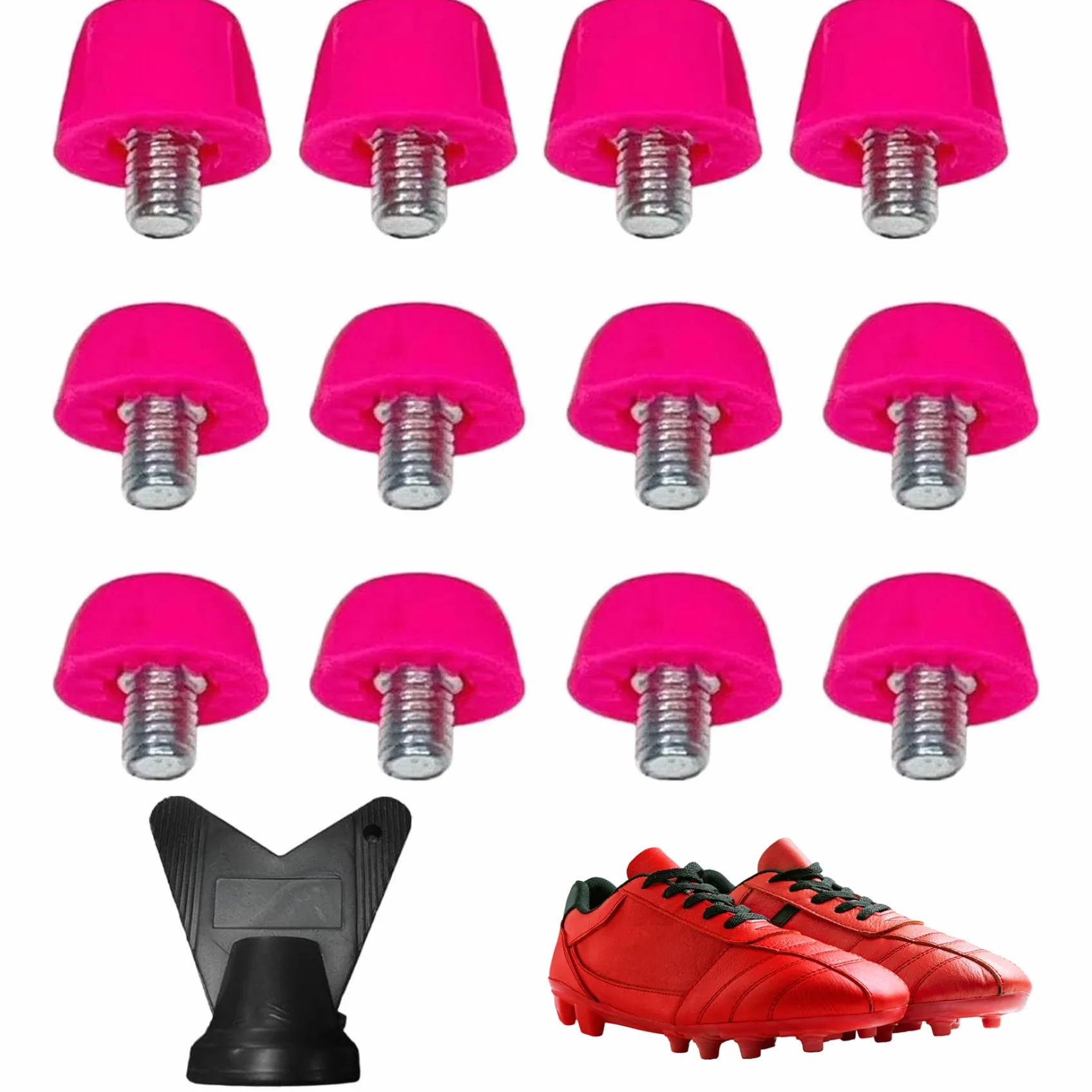 Crampons en Plastique pour Football 12 pièces 7 mm 10 mm à Visser avec Clé M5