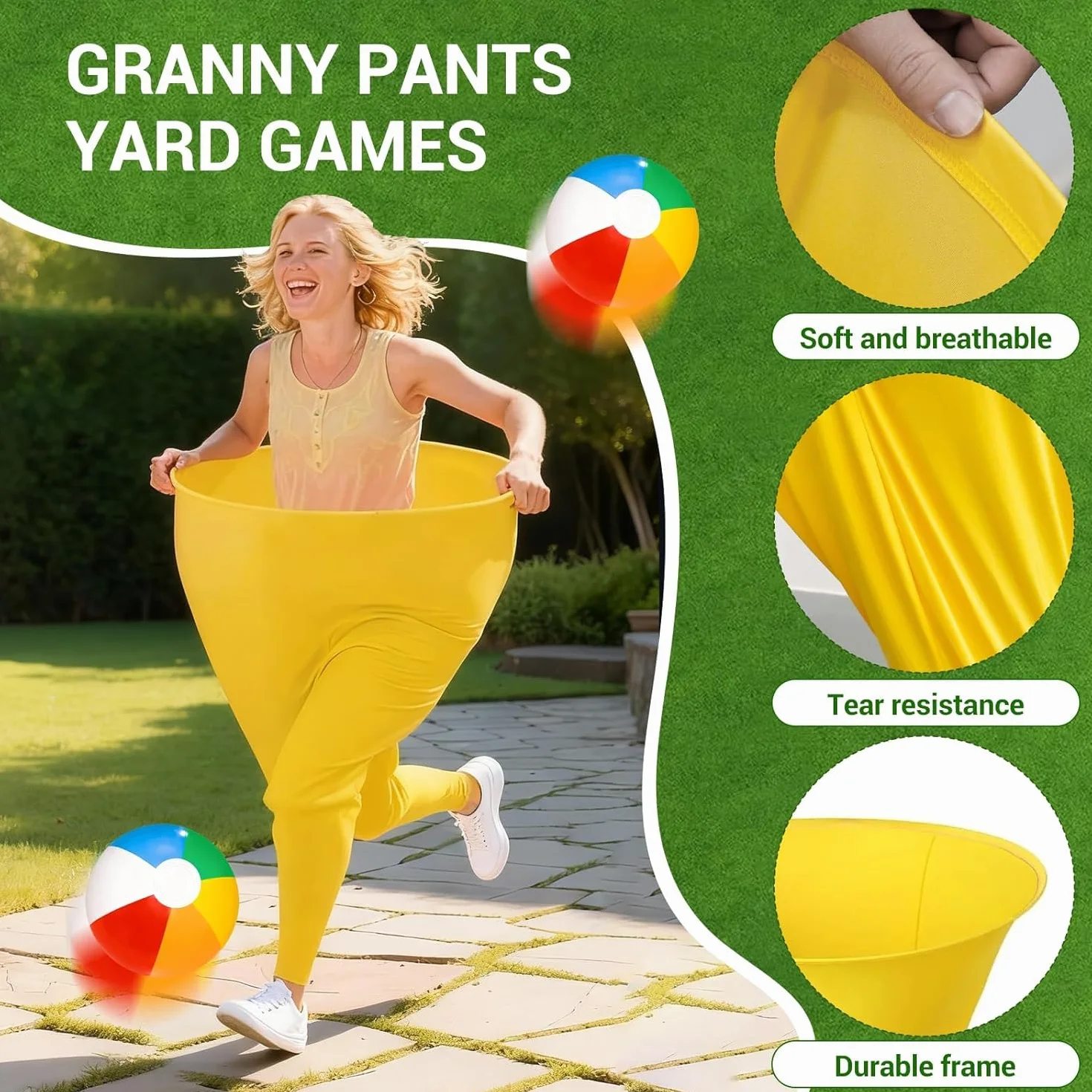 Jeux Exterieur avec 8 Balles et Pompe à Air - Jeu de Lancer pour Fête en Plein Air