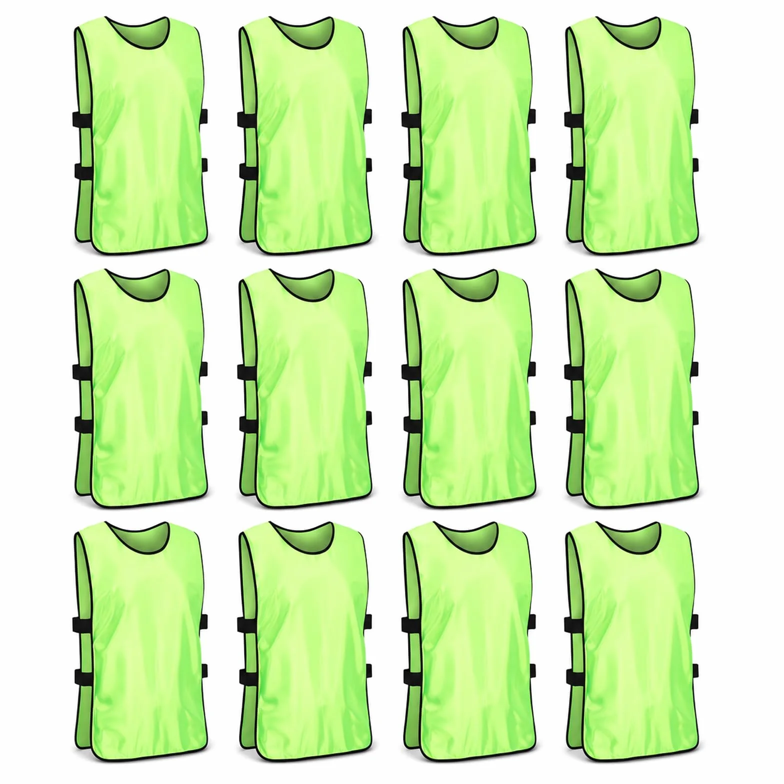 Chasubles d'entraînement sport 12 pièces 47x70cm Adulte Football Rugby Hockey Basket