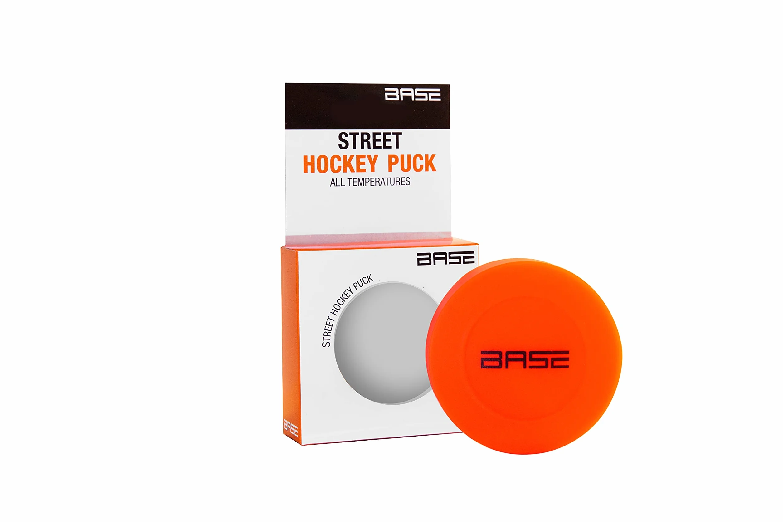 Base Palet de Hockey de Rue pour Tous Revêtements Températures Enfants Adultes Rollers Ligne Rue Orange
