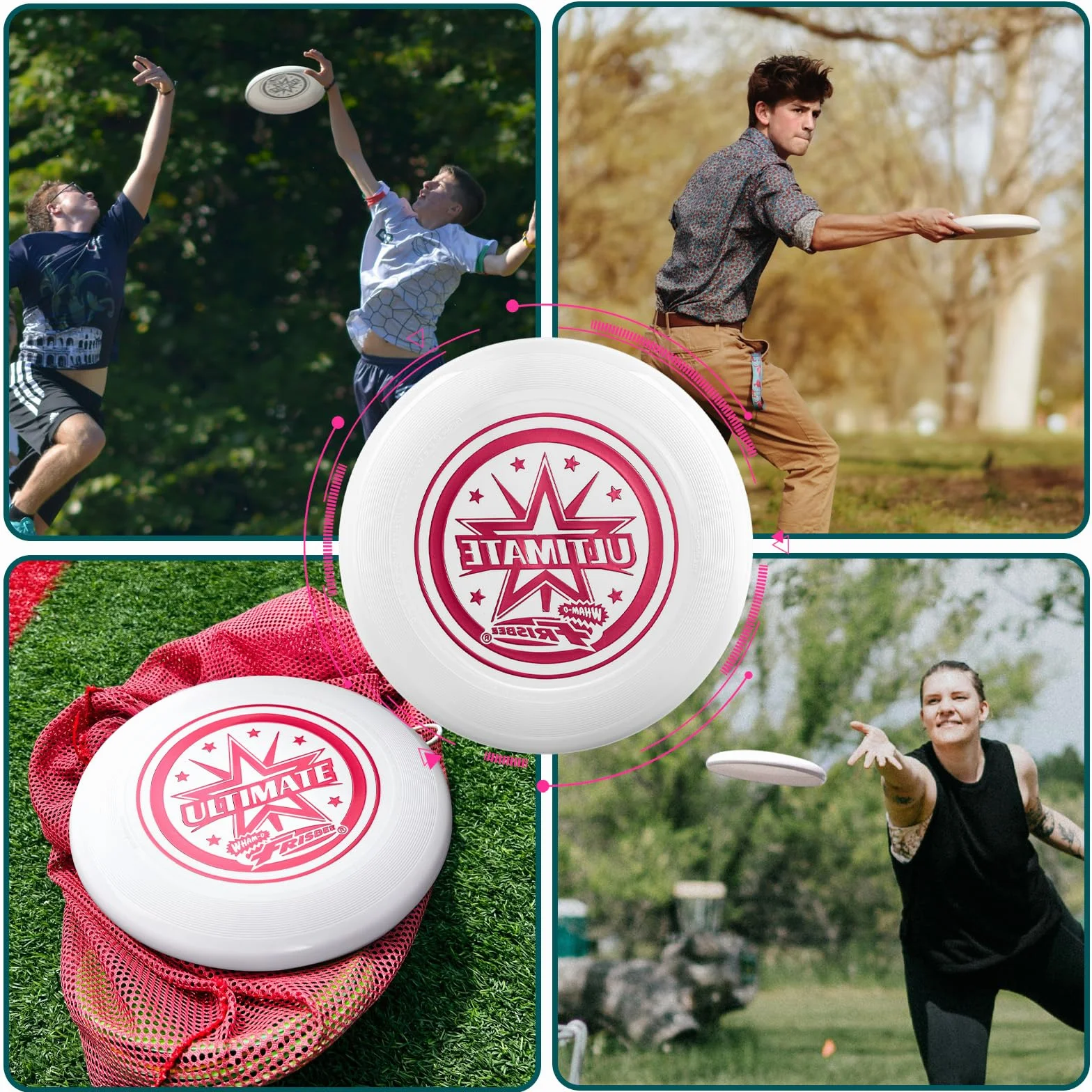 Frisbee Disque Volant Officiel Ultimate 175 g 27,4 cm Entraînement Professionnel Plein air