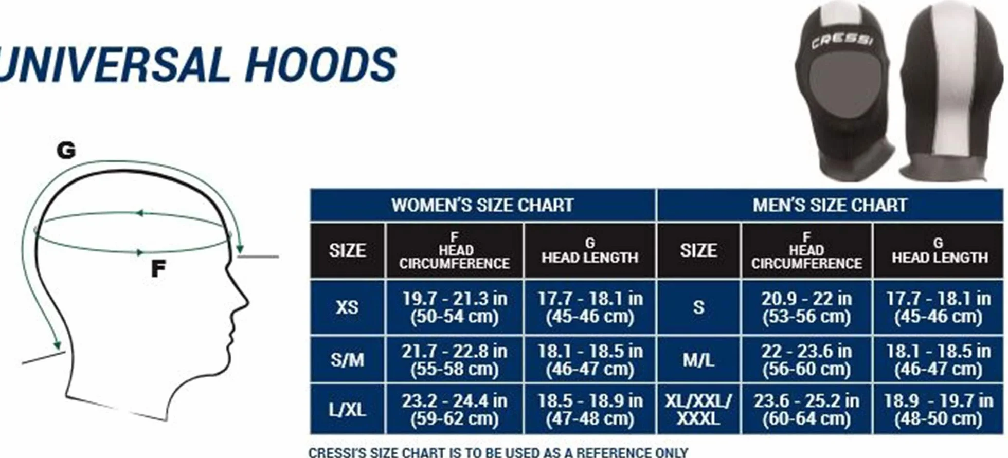 Cressi Hood Plus Lady Cagoule de Plongée Femmes Néoprène 5mm