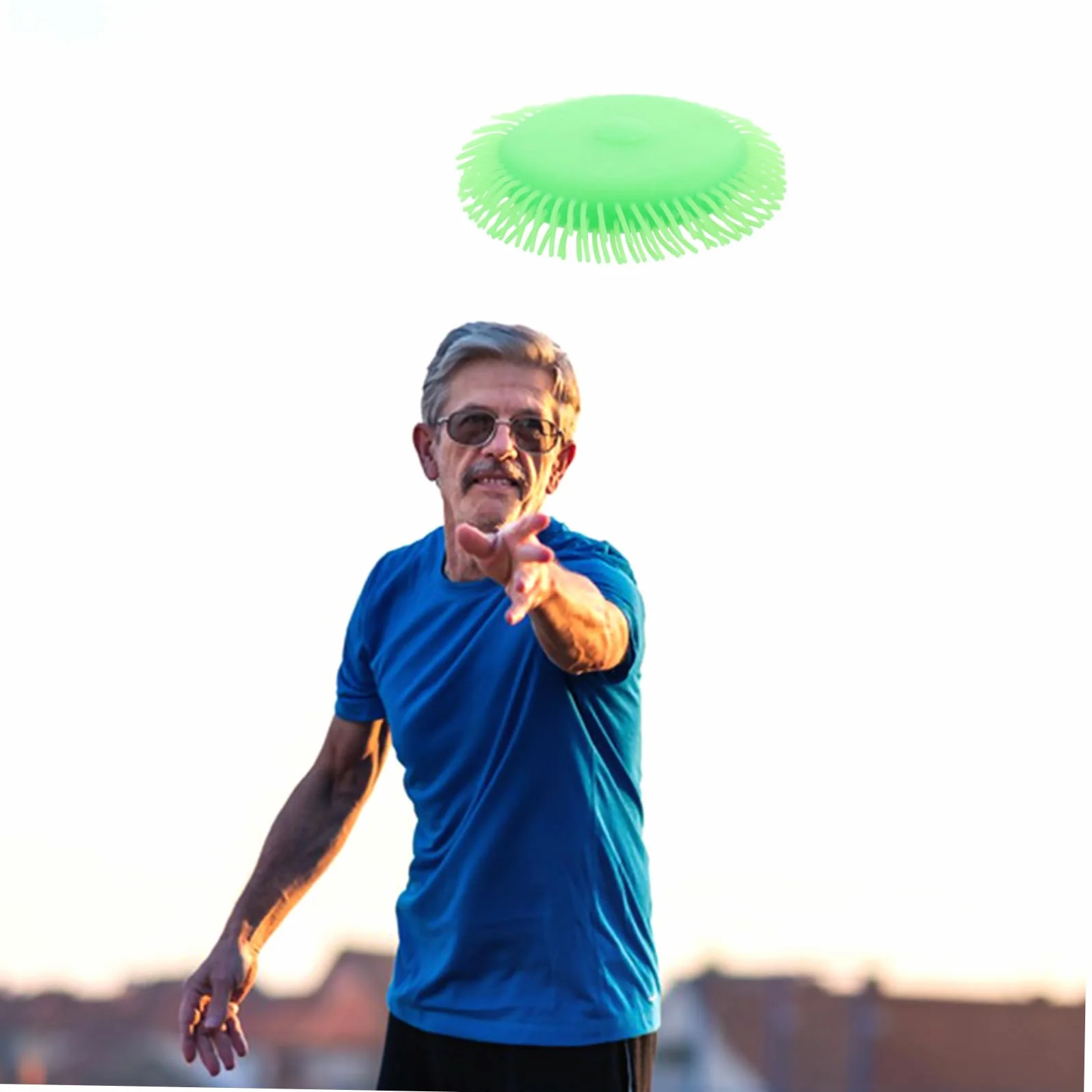 Lot de Disques Volants Aquatiques pour Jeux Eau Plage Piscine Vert 2 Pièces